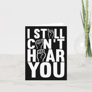 American Sign Language Deaf Awareness 15 Card