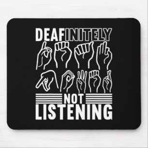 American Sign Language Deaf Awareness 1 Mouse Mat