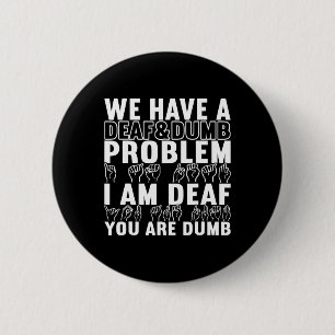 American Sign Language Deaf Awareness 20 6 Cm Round Badge