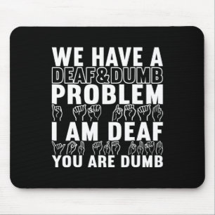 American Sign Language Deaf Awareness 20 Mouse Mat