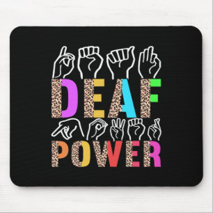 American Sign Language Deaf Awareness 3 Mouse Mat
