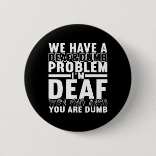 American Sign Language Deaf Awareness 8 6 Cm Round Badge