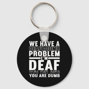 American Sign Language Deaf Awareness 8 Key Ring