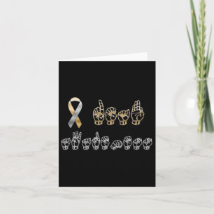 American Sign Language Deaf Awareness Card