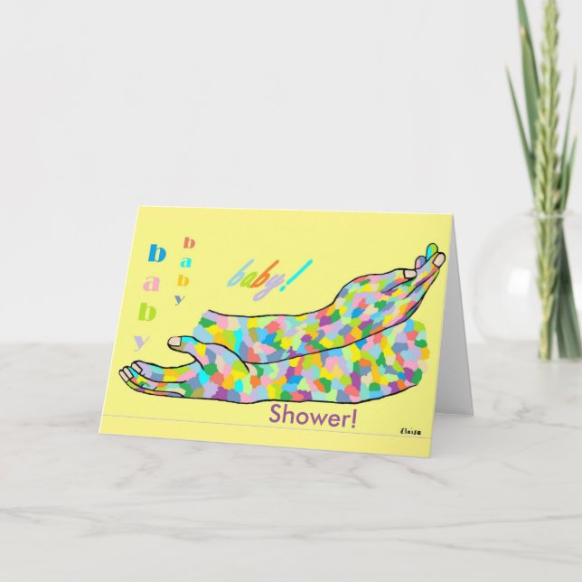 American Sign Language for BABY SHOWER Invitation (Front)