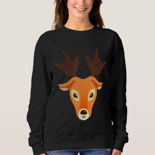 American Sign Language I Love You Goat Ibex Christ Sweatshirt