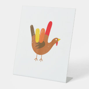 American Sign Language I Love You Thanksgiving Tur