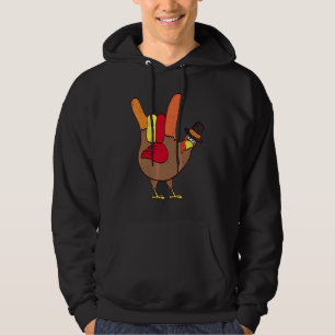 American Sign Language I Love You Thanksgiving Tur Hoodie
