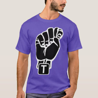 American sign language Letter T-Shirt
