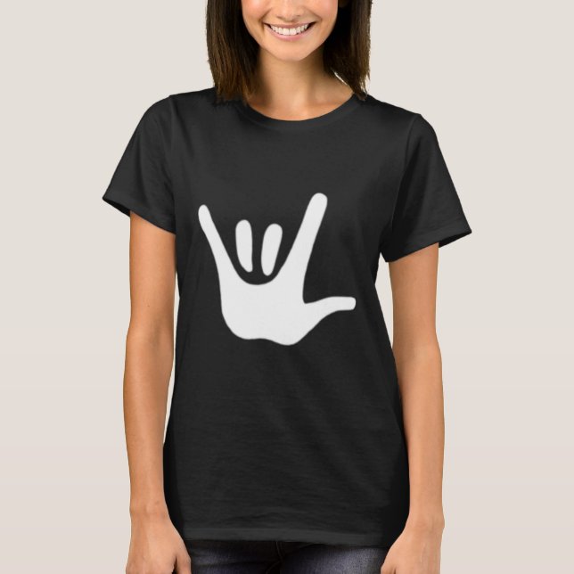 American Sign Language Love Asl Deaf Awareness  T-Shirt (Front)