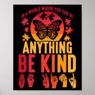 American Sign Language Puzzle Deaf Butterfly