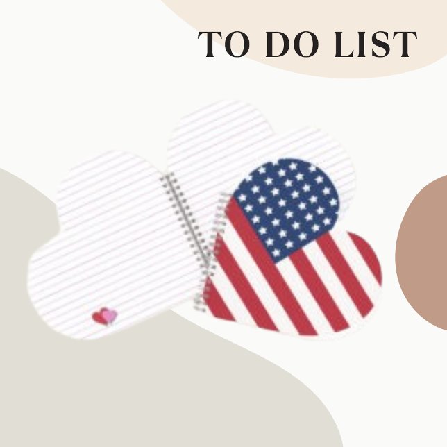 American Simple  Flag Heart Trend Notebook (Creator Uploaded)