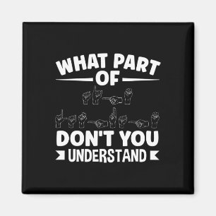 American Sing Language ASL Teacher ASL Alphabet Pu Magnet