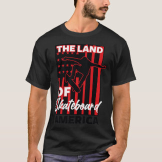 AMERICAN SKATEBOARD POSTER T-Shirt