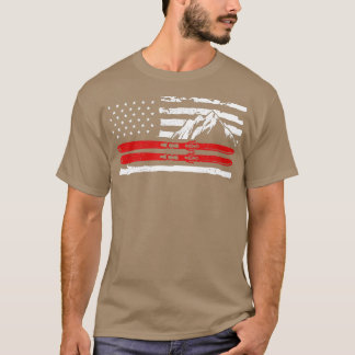 American Skiing Gift For A Skier  T-Shirt