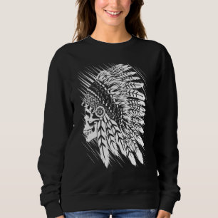 American Skull Native Indian Eagle Chief 1 Sweatshirt