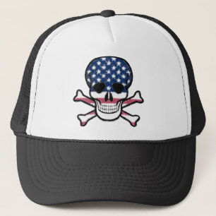 American Skull Trucker Hat