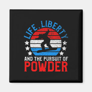 American Snowboarding Usa Snowboarder July 4th Sno Magnet