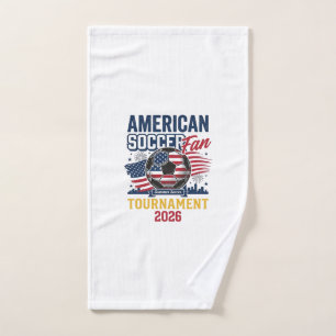American Soccer Fan Tournament 2026 Vintage Shirt Hand Towel