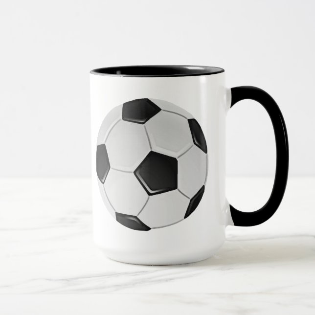 American Soccer or Association Football Ball Mug (Right)