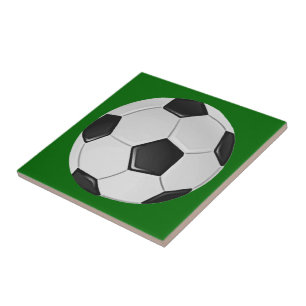 American Soccer or Association Football Ball Tile