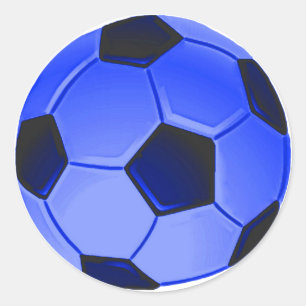 American Soccer or Association Football Classic Round Sticker