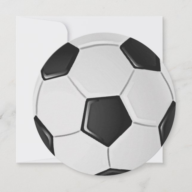 American Soccer or Association Football Invitation (Front)