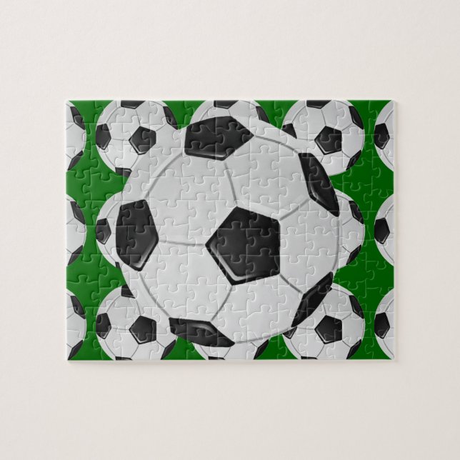 American Soccer or Association Football Jigsaw Puzzle (Horizontal)