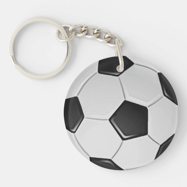 American Soccer or Association Football Key Ring (Front)