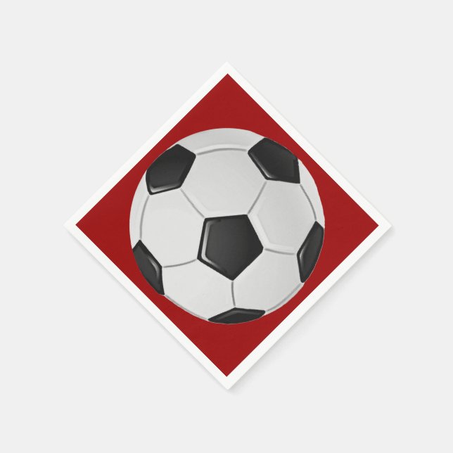 American Soccer or Association Football Napkin (Corner)