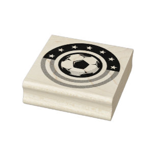 American Soccer Rubber Stamp