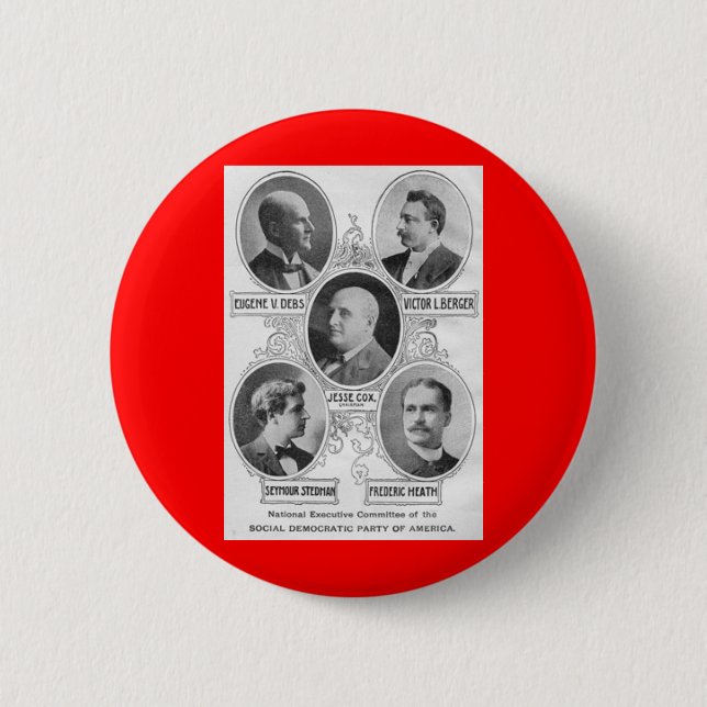 American Social-democratic-party-1900 6 Cm Round Badge (Front)