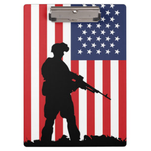 American Soldier Clipboard