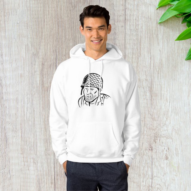 American Soldier Illustration Hoodie (Creator Uploaded)