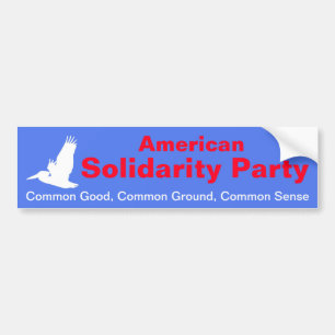 American Solidarity Party Bumper Sticker