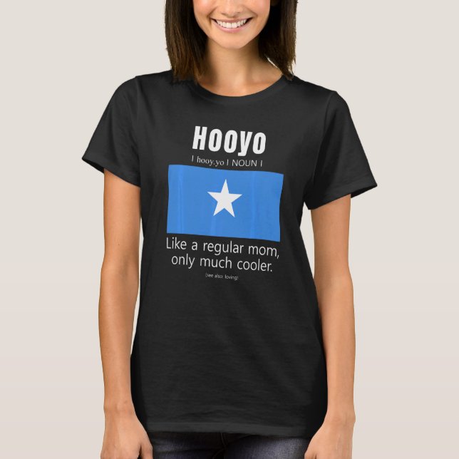 American Somalian Patriot Flag Mothers Day Somali  T-Shirt (Front)