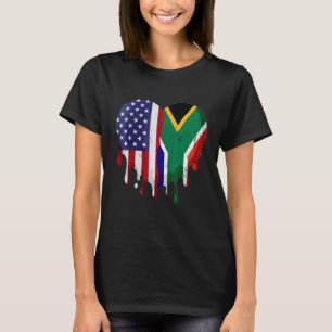 American South African Heritage Month Africa Flag T-Shirt