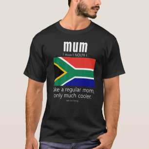 American South African Patriot Flag Mothers Day Af T-Shirt