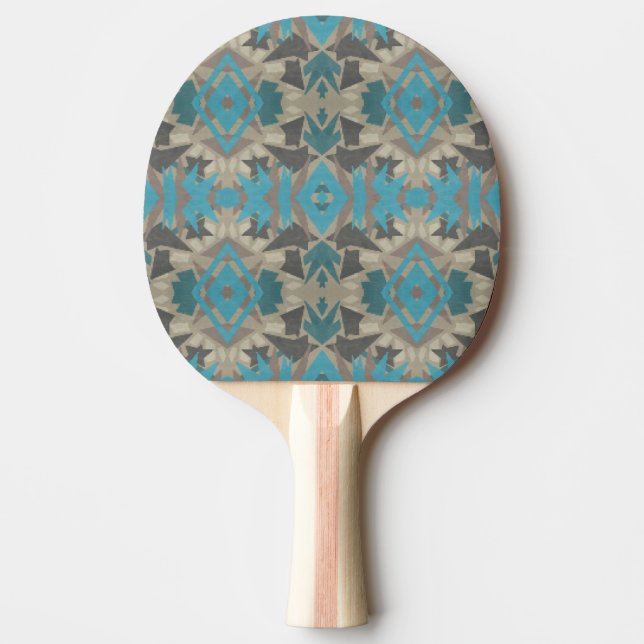 American Southwestern Patterned Art And Colors Ping Pong Paddle (Front)