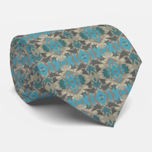 American Southwestern Patterned Art And Colors Tie