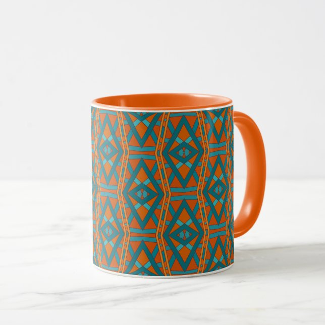American Southwestern Style Pattern And Colors Art Mug (Front Right)