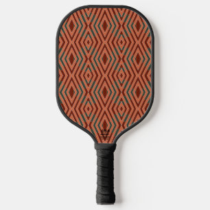 American Southwestern Tribal Pattern Art And Colou Pickleball Paddle