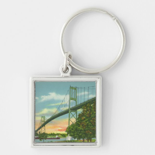 American Span of the International Bridge View Key Ring (Front)