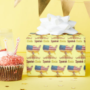 American Spanish Roots Wrapping Paper