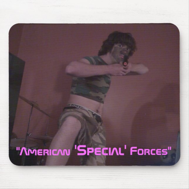 "American, 'Special', Forces" - Customised Mouse Mat (Front)
