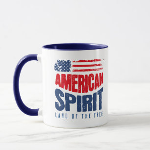 American Spirit – Land of the Free Patriotic USA  Mug