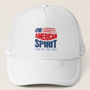 American Spirit – Land of the Free Patriotic USA Trucker Hat