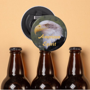 American Spirit Patriotism Bald Eagle Head Bottle Opener