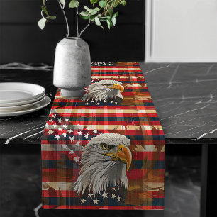 American Spirit Runner Flag & Eagle Dining Accent