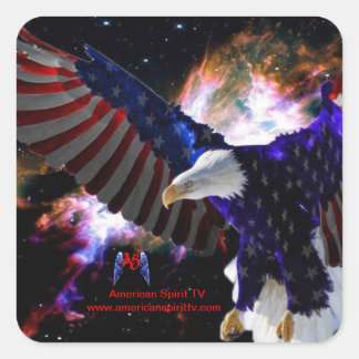 American Spirit TV - U.S.A. Eagle Sticker